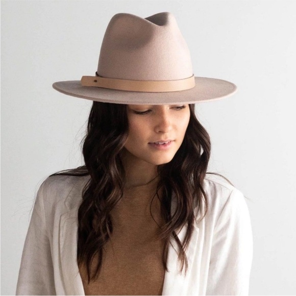 Gigi Pip Tan “Shiloh Fedora” Wool Hat Size 57 Small/ Medium Excellent Condition! - Picture 1 of 12